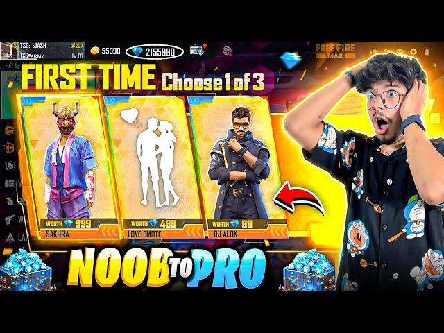 Free Fire NOOB To PRO In 30,000 Diamonds New Level Up Rewards-Garena Free Fire