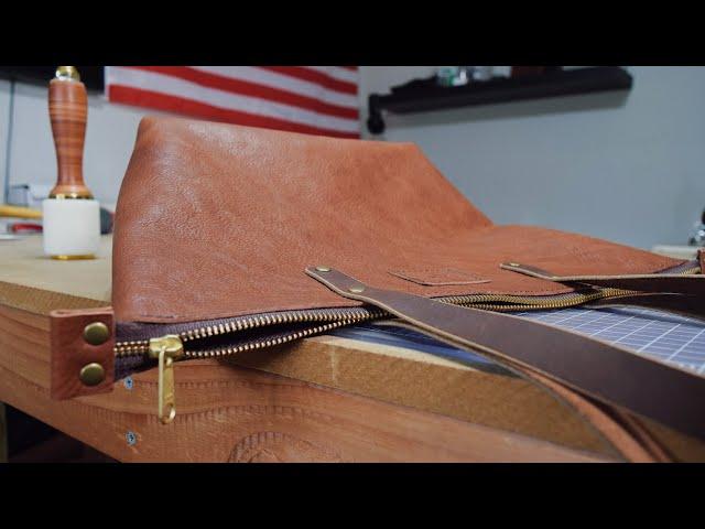 Making a Leather Bag With a Zipper