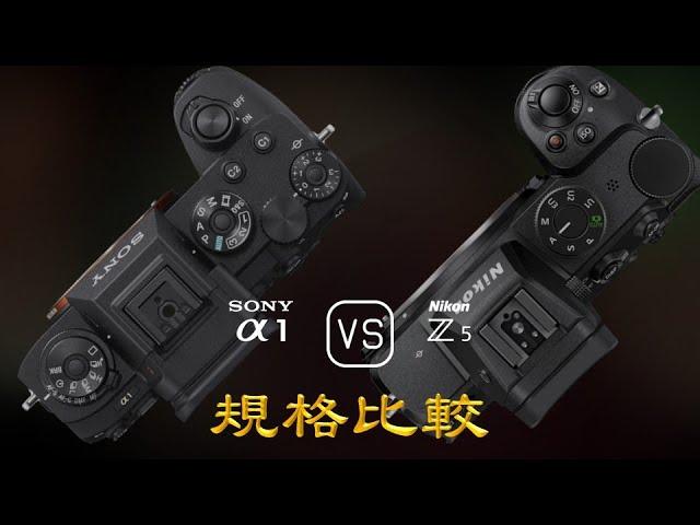 Sony A1 與 Nikon Z5 的規格比較