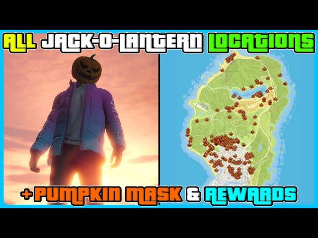 ALL JACK O LANTERN LOCATIONS In GTA 5 Online + New Update & How To Get Pumkin Mask!