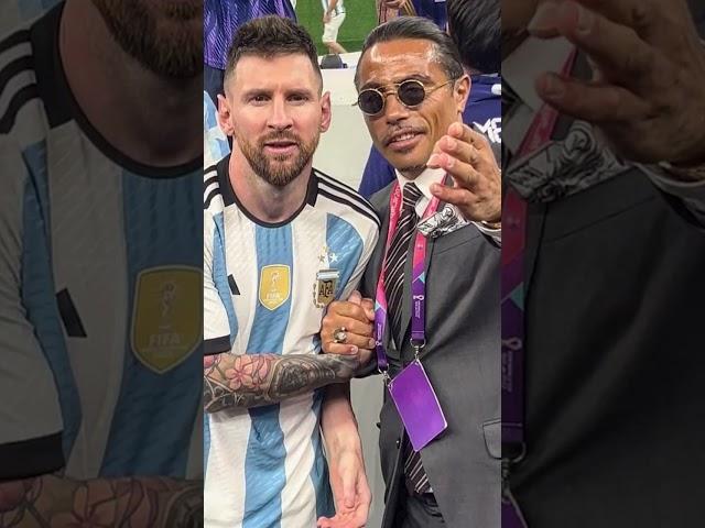 Salt Bae got aggressive with Messi, World Cup trophy  | #shorts