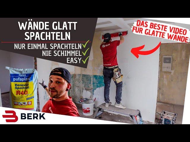 Wände Glatt spachteln im Altbau!!! Nach diesem Video bist du ein Profi!!!