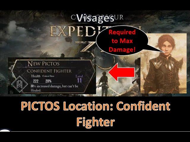 How to Get Confident Fighter Pictos in Visages to Increase Damage in Clair Obscur: Expedition 33!