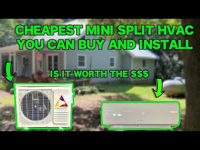 INSTALLING THE CHEAPEST MINI SPLIT HVAC YOU CAN BUY!