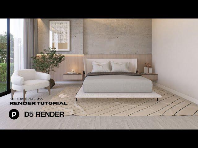 D5 RENDER 2.5 REALISTIC RENDERING BEDROOM TUTORIAL