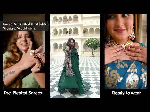 TRENDY DRAPE SAREES - Ready to Wear | The Plus Size Store by Meera Creations