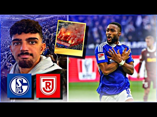 WICHTIGE 3 PUNKTE IM ABSTIEGSKAMPF FÜR S04️ PYROSHOW| SCHALKE 04 VS JAHN REGENSBURG | STADIONVLOG