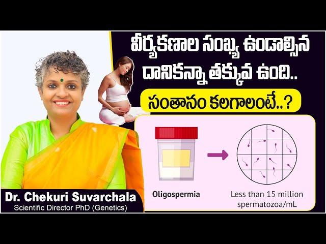 కణాల సంఖ్య  || Chances of Getting Pregnant with Oligozoospermia || Dr Chekuri Suvarchala || Ziva