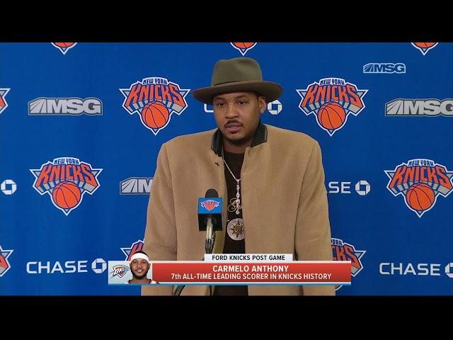 Carmelo Anthony Returns to The Garden | New York Knicks | MSG Networks