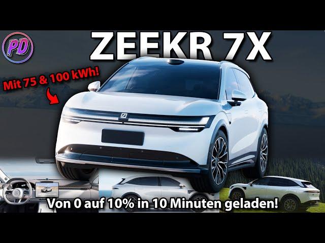 ZEEKR 7X - Von 0 auf 100% in 10 Minuten geladen & bis 100 kWh!