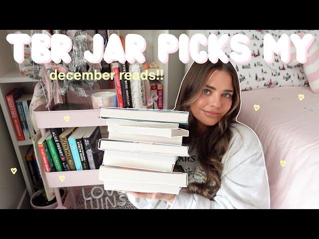 TBR prompt jar chooses my december tbr!! ️️