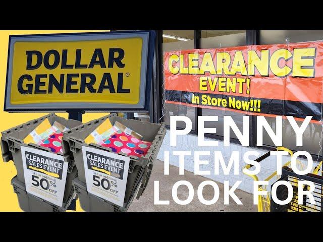 Dollar General Penny Items to Look For and Clearance Event Information