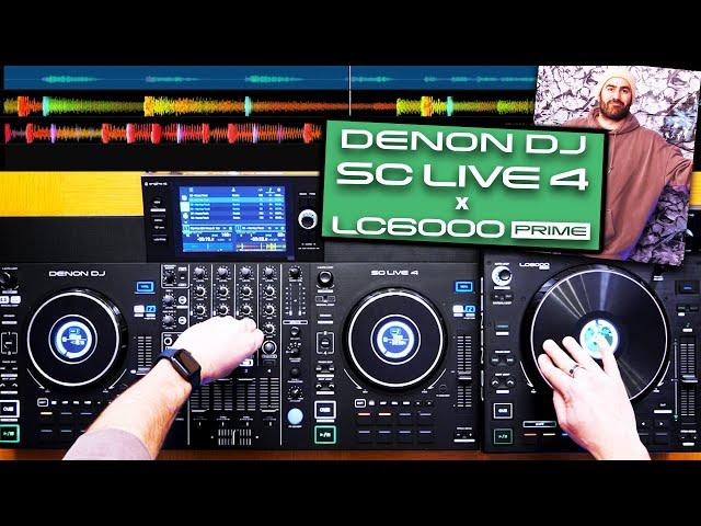 Does the Denon DJ SC Live 4 work with LC6000? Set up guide & 4 deck mashup! #TheRatcave