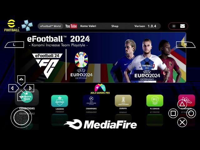 eFootball 2025 PPSSPP English Version Peter Drury Commentary New Update Kits 2025 Last Transfers