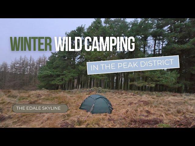 WINTER Wild Camping on the Edale Skyline in the Peak District