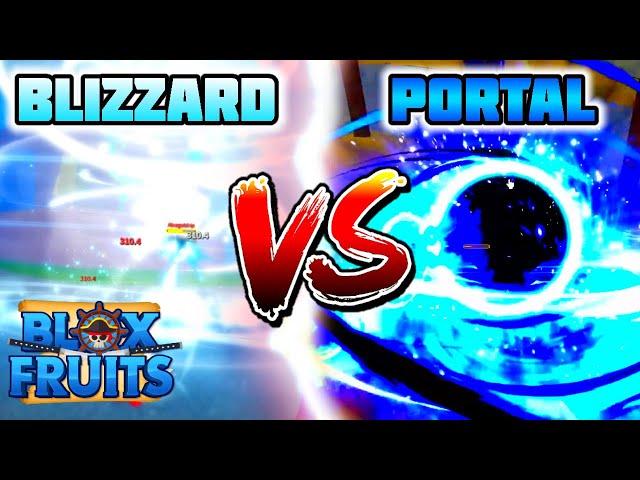 (INTENSE!!) Blizzard Vs Portal - Blox Fruits