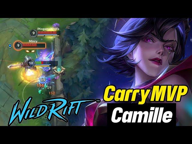 Wild rift Camille heartsteel build carry MVP - Camille vs garen baron lane season 15