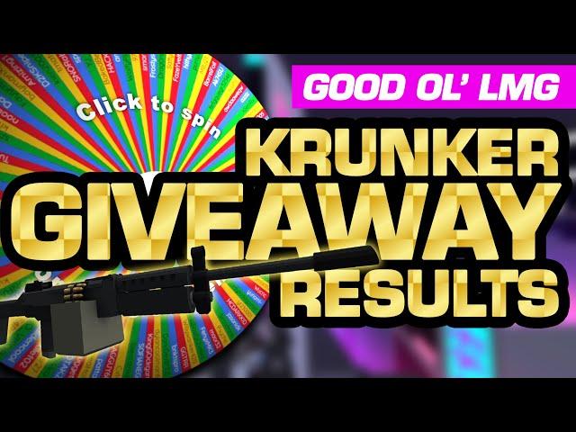 Krunker Contra Giveaway Results - Good Ol' LMG