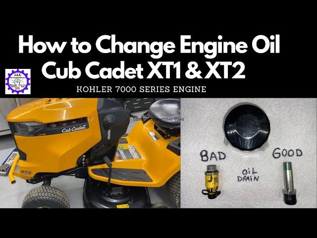 How to Change Engine Oil Cub Cadet XT1, XT2 Lawn Tractor