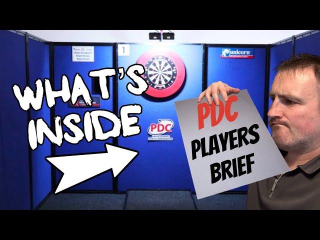 Looking Inside A Professional Darts Tournament Players Brief