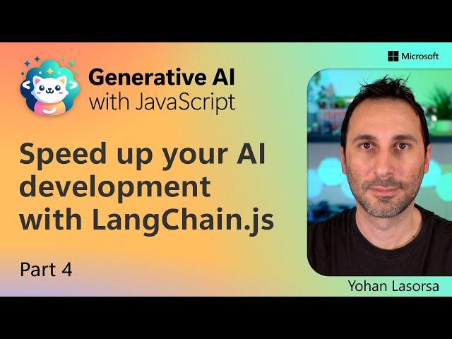 Speed up your AI development with LangChain.js [Pt 4]