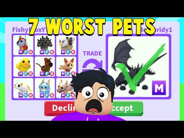 I traded the Top 7 WORST Adopt Me Pets!