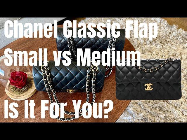 CHANEL CLASSIC FLAP COMPARISON: Let’s Chat | Lambskin vs Caviar, GHW vs SHW, S vs M | Styling Tips