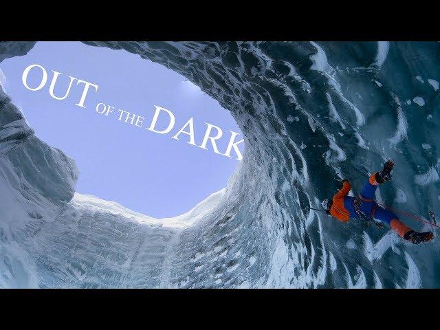 Ice Climbing in the dephts of a glacier - Dani Arnold