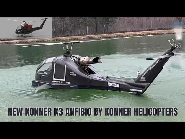 Amphibious Helicopter | New KONNER K3 Anfibio by Konner Helicopters