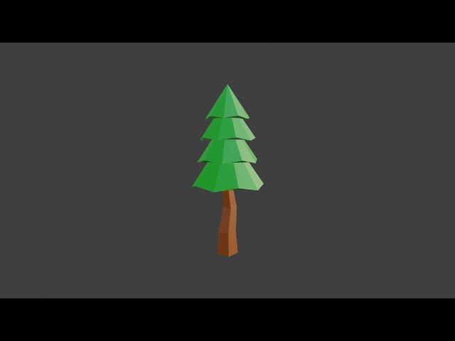 how to make low poly tree in blender 2.81 [REAL TIME]