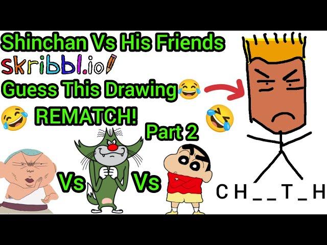 Shinchan Vs Jack Vs Masao In A Drawing Game REMATCH! PART 2