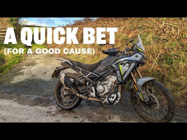 A Quick Bet - CF Moto 450 MT up a boggy lane for fifty quid (4k)