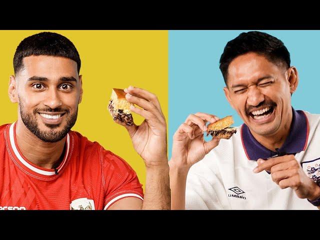 INDONESIA VS ENGLAND (FEAT IBNU JAMIL) - FOOTBALL, FOOD AND DESSERTS (WHO WINS?)