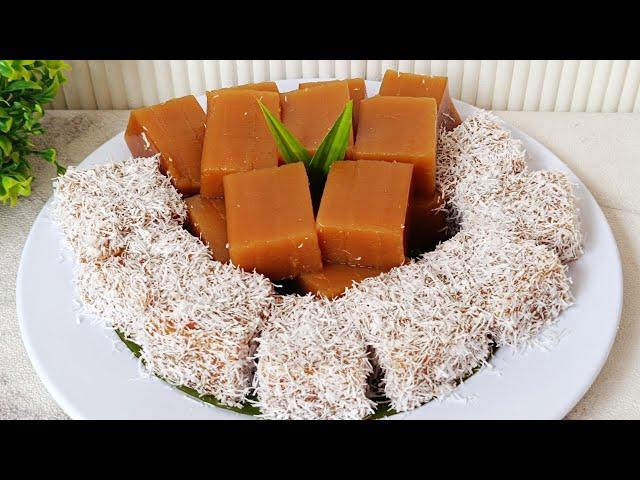 RESEP ONGOL ONGOL GULA MERAH TEPUNG KANJI KENYAL DAN LENTUR