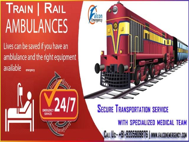 Falcon Train Ambulance in Kolkata – Get 100% Secure, Trustable, Comfortable Services