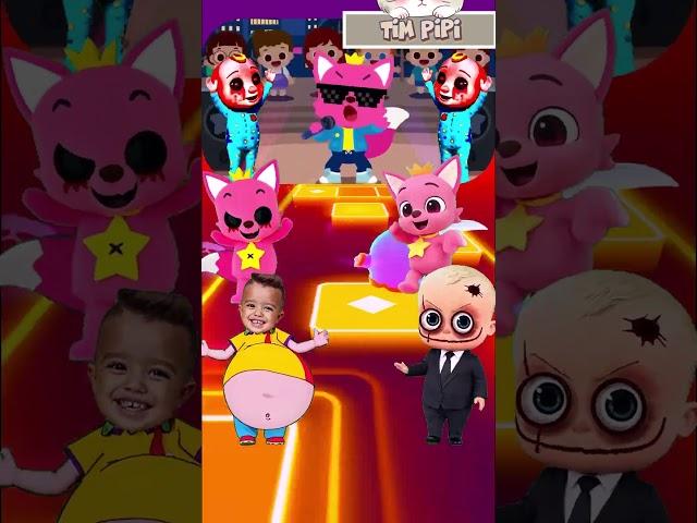 Pink Fong EXE Takes on Coco Melon EXE in EPIC Coffin Dance Showdown!  #viral #song #trending #shorts