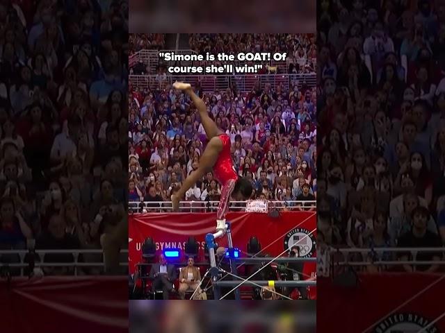 I guess even the GOAT has bad days... #gymnastics #fail #simonebiles #unevenbars
