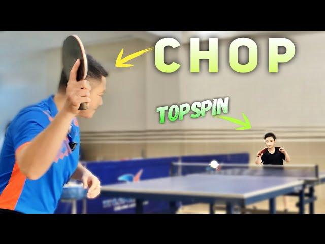 How to Do Forehand Topspin Against Forehand Chop