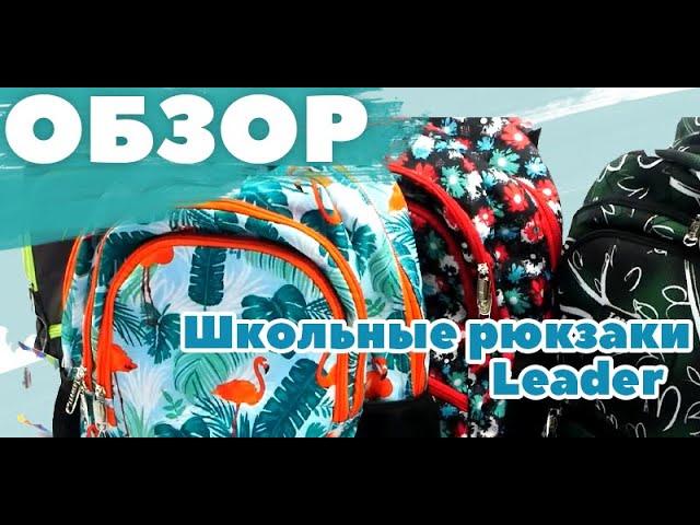 Мягкий рюкзак с анатомической спинкой, размер М, Leader