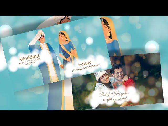 Latest Wedding Invitation Video | Free Green Screen Template 2023 | Link In Description