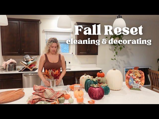 Fall Reset - Deep Cleaning My House & Decorating for Fall (Weekly Vlog)