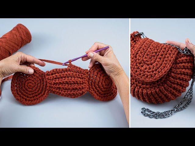 Easy crochet bag for beginners - step by step tutorial!  Miarti