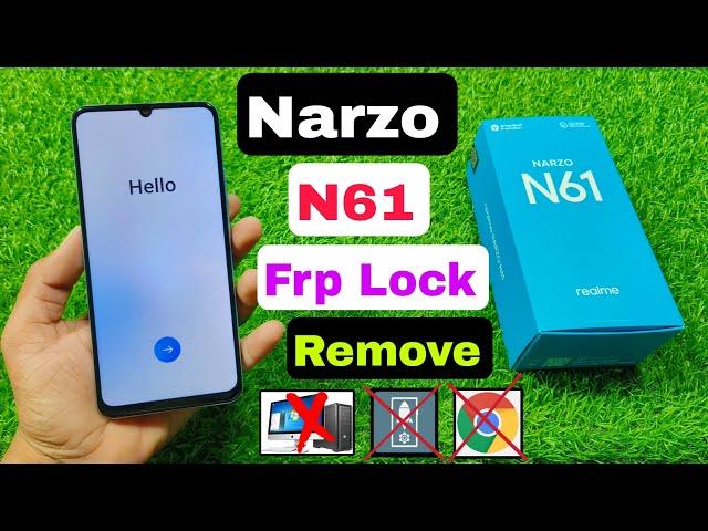 Narzo N61 Google Account Bypass | Narzo N61 Frp Unlock Without Pc | Rmx3933 Frp Lock Kaise Tode |