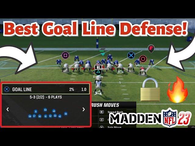 Guide To Running The BEST Goal Line Defense In Madden 23!