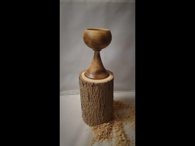 Woodturning - Turn & Burn an Ash Goblet