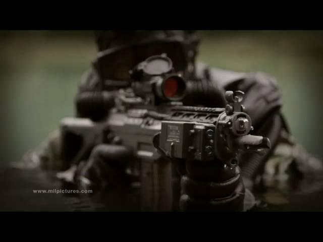 U.S. Navy Seals combat diver in a Luminox commercial