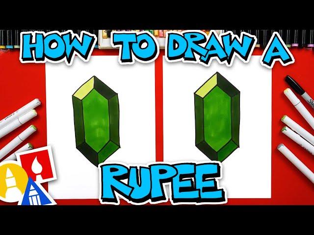 How To Draw A Rupee From Zelda