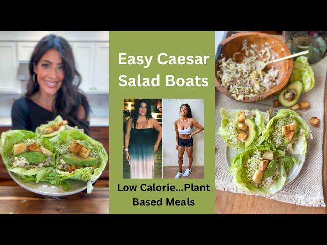 Easy Caesar Salad Boats / Low Calorie / Plant Based