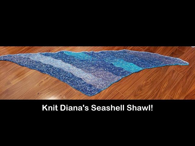 Seashell Shawl   Diagonal Technique by Diana Sullivan