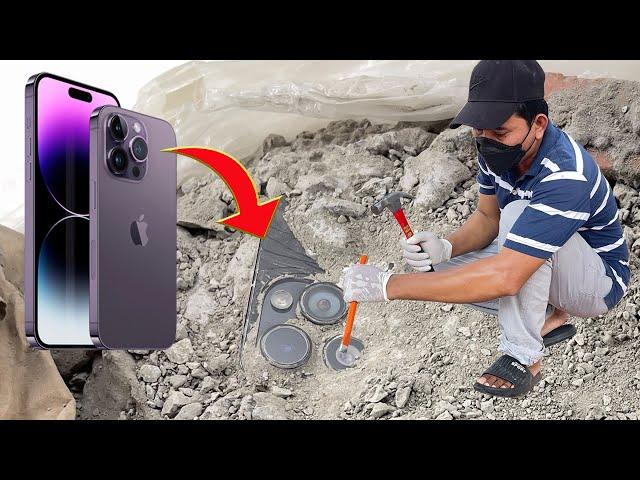  How i Restore This iPhone 14 Pro Max Stuck in Concrete !